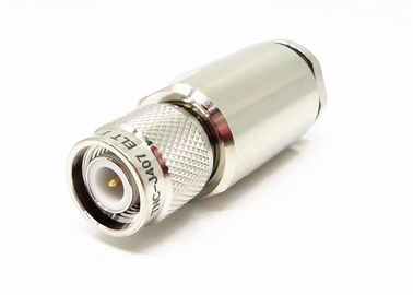 Nickel Plated TNC RF Connector IEC 60169-17 RF Design Standard Coaxial Connector