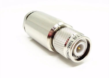 Nickel Plated TNC RF Connector IEC 60169-17 RF Design Standard Coaxial Connector