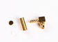 50 Or 75Ohm Gold Plated MCX Right Angle Plug Male Crimp RF Coaxial Connector