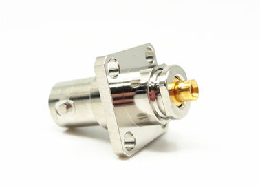 50Ohm Electrical Bayonet BNC Bulkhead Connector Nickel Plated Plating