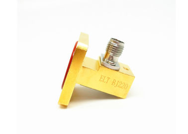 WR42 K 2.92mm Waveguide To Coaxial Adapter Square Cover Grooved Flange K/BJ220-KF2