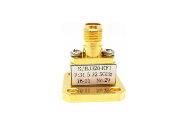 WR28 K 2.92mm Waveguide To Coaxial Adapter Female End Launch K/BJ320-KF1