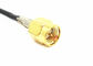 RF Cable Assemblies SMA Male Right Angle RF Coaxial Connector RG174/U Diameter=0.48mm