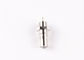 Nickel Plated 50 Ohm SMB Straight Crimp Electronic RF Plug Push Pull Connector