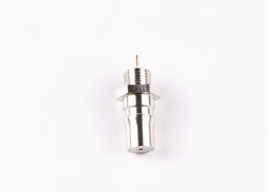 Nickel Plated 50Ohm SMB Straight Crimp Electronic RF Plug Push Pull Connector