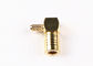 Gold Plated 50 Ohm SMB Right Angle Crimp Plug Electronic RF Connector for RG316