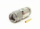 RF Coaxial Connector 335VRMS Rated Voltage Nickel Plated SMA Plug Connector