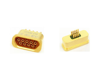 Hermetic Seal 9 Pin Contact Micro-D Rectangular J30JM Series Connector with Gold Plated