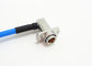 BMA Flange Mount Right Angle Silver Platedto SMA Straight Connector Cable Assembly
