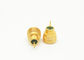 Male Plug Straight Solder SMPM RF Connector Gold Plated Brass Material