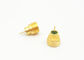 Male Plug Straight Solder SMPM RF Connector Gold Plated Brass Material