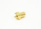 Lightweight SMPM RF Connector Straight Male Plug Gold Plated For PCB