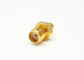 50 OHm Rf Cable Adapters Gold Plated Straight SMA / SSMA-KK With 18Ghz Frequency