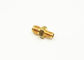 50 OHm Rf Cable Adapters Gold Plated Straight SMA / SSMA-KK With 18Ghz Frequency