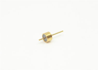 Gold Plated Hermetically Sealed Connectors Glass To Metal Single Pin For Transmit Microwave Signals JM2516