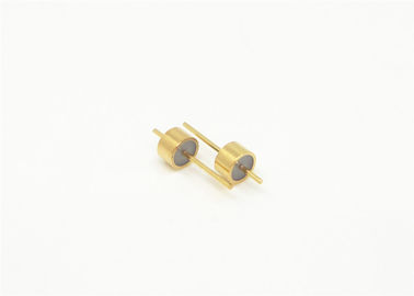 Gold Plated Hermetically Sealed Connectors Glass To Metal Single Pin For Transmit Microwave Signals JM2516