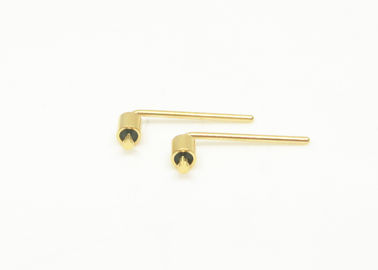 Right Angle Glass To Metal Seal Feedthrough Gold Wire Bonding Single Pin JMC-925-JH