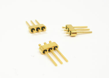Gold Plated Glass To Metal Seal Connectors 3 Pins Lightweight High Reliability JMC-740-JH