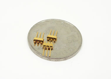 Gold Plated Glass To Metal Seal Connectors 3 Pins Lightweight High Reliability JMC-740-JH