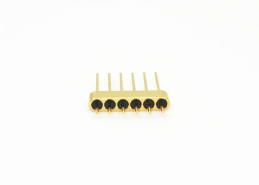 6 Pins Hermetic Glass To Metal Seal Connectors Kovar 4J29 Material For Sensor JMC-682-JH
