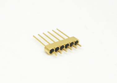 6 Pins Hermetic Glass To Metal Seal Connectors Kovar 4J29 Material For Sensor JMC-682-JH