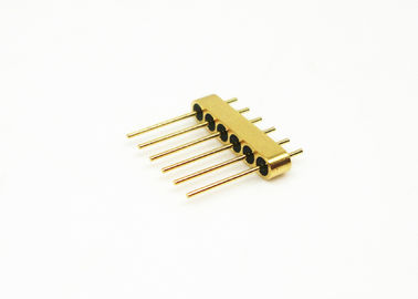 6 Pins Hermetic Glass To Metal Seal Connectors Kovar 4J29 Material For Sensor JMC-682-JH