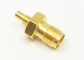 Gold Plated Straight SMA Female to SSMC Male RF Adapter 50Ohm Impedance
