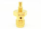 Gold Plated Straight SMA Female To SSMC Male RF Adapter 50 Ohm Impedance