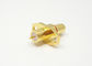 50 Ohm Brass Gold Plated Mini BMA Male Rf Coaxial Connector