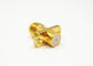 Microstrip Series Female 2 Holes Brass Gold Plated Flange Mount SMA Connector