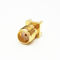 Straight 1.13Nm SMA Female Jack Connector For PCB Edge Mount