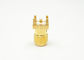 Straight 1.13Nm SMA Female Jack Connector for PCB Edge Mount