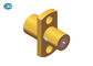 Gold Plated 2 Holes Flange Mount SMP RF Male Coax Connector