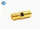 Precision Gold Plated Straight RF Adapter SMA Female to SMB Female Coax Adapter