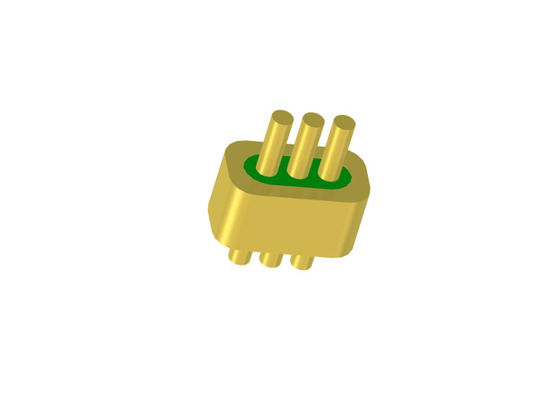 Kovar 4J29 3 Pin Header Connector Hermetic DC Straight Cut For Solder JMC-1139-JH