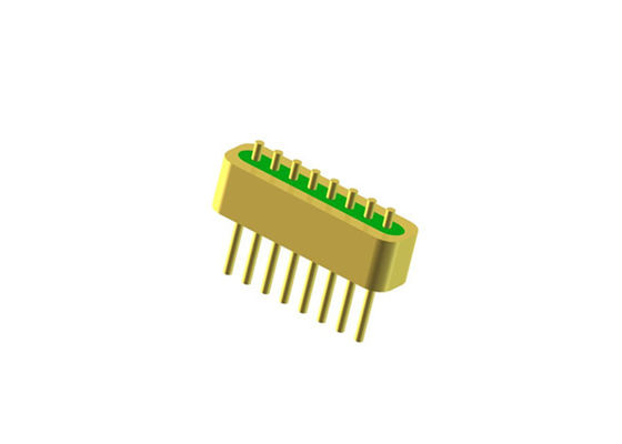 8 Pin Hermetic DC Glass To Metal Seal Connectors For Gold Wire Bonding Surface JMC-1645-JH