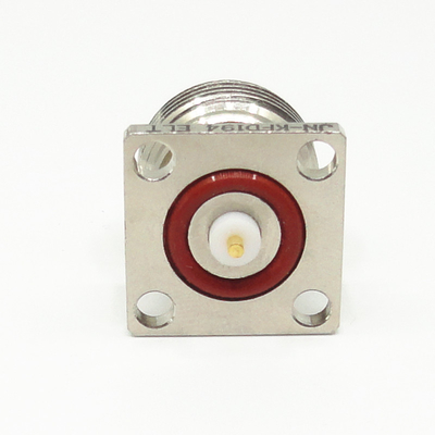 DC~11GHz 4 Holes Flange RF N Connector Nickel Plated