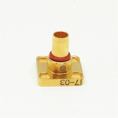 Flange Mount SBMA Plug Straight RF Coax Connector