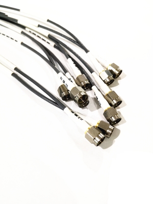 SMA & SSMA Right Angle Male RF Cable Assemblies With CXN3506 Cable Diameter=0.5mm