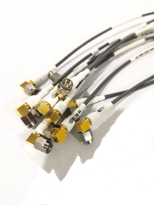 SMA & SSMA Right Angle Male RF Cable Assemblies With CXN3506 Cable Diameter=0.5mm