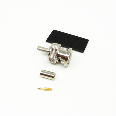 Male RF Coax BNC Connectors CCTV For SFF-50-2-2 Cable Connector