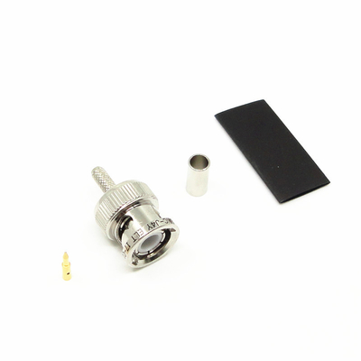 Male RF Coax BNC Connectors CCTV For SFF-50-2-2 Cable Connector