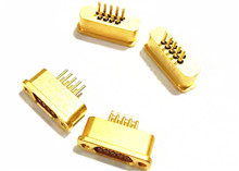 Micro Rectangle MDM D Sub 9 Pins Connector Hermetic Sockets