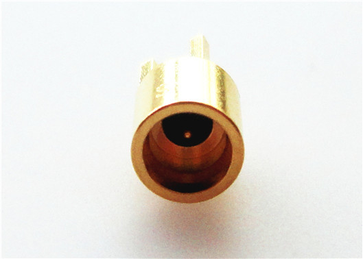 Male PCB Mount SMP RF Connector Limited Detent Hermetic Sealed Connector