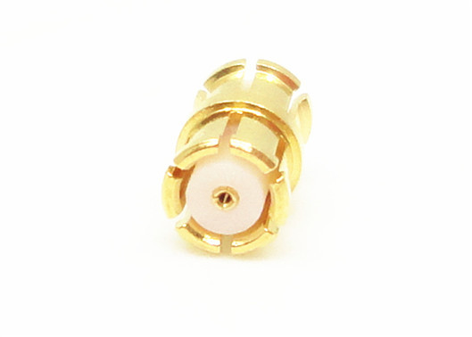 Brass RF Straight SMP Female to Female Connector with Length 14.4mm