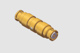 50Ω Brass RF Connector Adapter Straight SMP Female to Female with Length 14.4mm