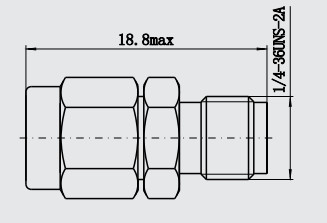 K2.92 RF Microwave Coaxial Connectors Operate up to 40GHz Adapter