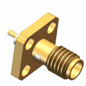 ROHS Female Brass Mini SMA SSMA RF Connector DC 18GHz