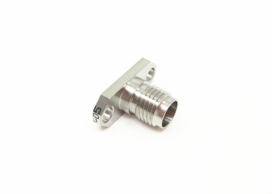 Nickel Plated 2.92mm K Female 2 holes Flange Mount Screw (MMW)Millimeter Wave Connector