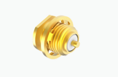 Gold Plated MCX Female Bulkhead RF Connector With Microstrip